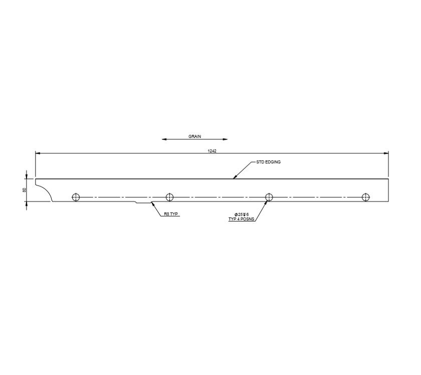 UN4 Pam Cab Rear N/S Robe R/H Face Panel