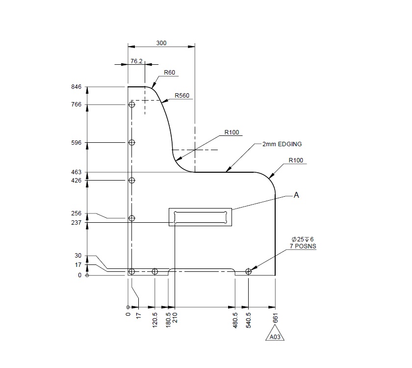 AH2 79-6 O/S Travel Seat Forward Facing End