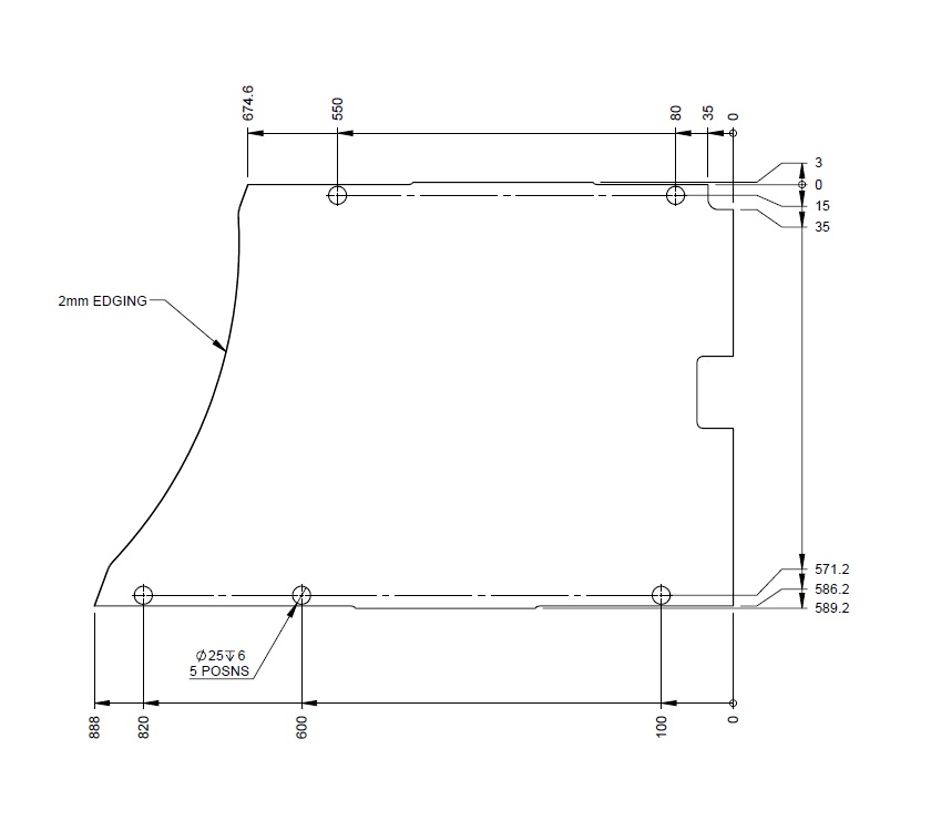 Read more about AH2 79-6 Robe Shelf product image