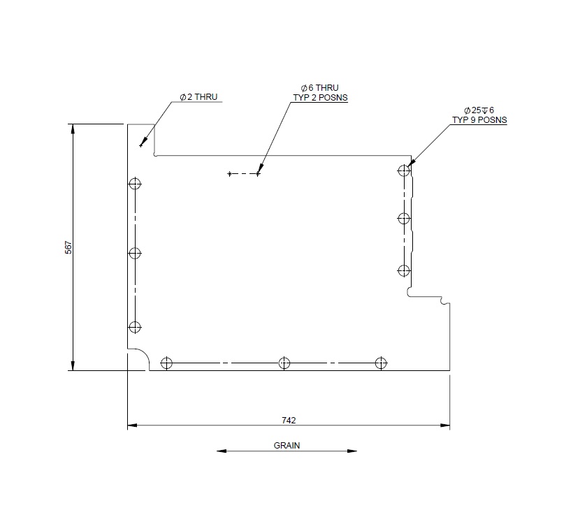 Read more about AH2 79-6 Rear Lounge N/S Side Bunk Hinge Support product image