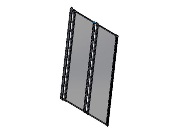 UN4 Bi-Fold Shower Door 1750x503 mm product image