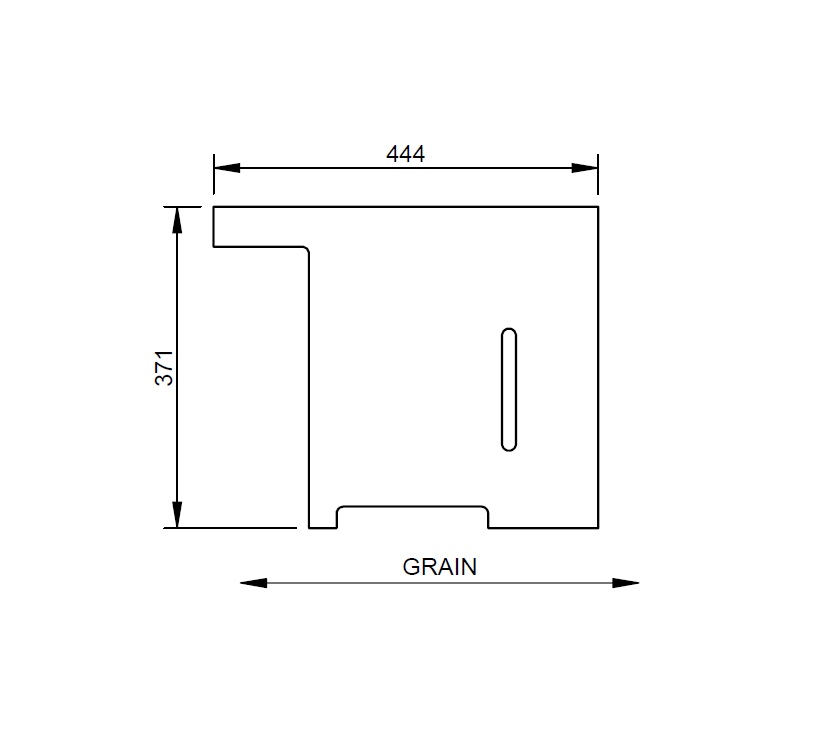 UN4 O/S Front Bunk Face Fore Panel