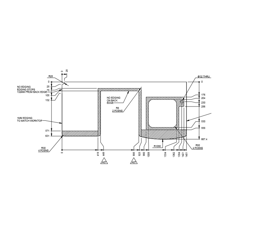 Pursuit II (Various) Kitchen Worktop (Rev A07)