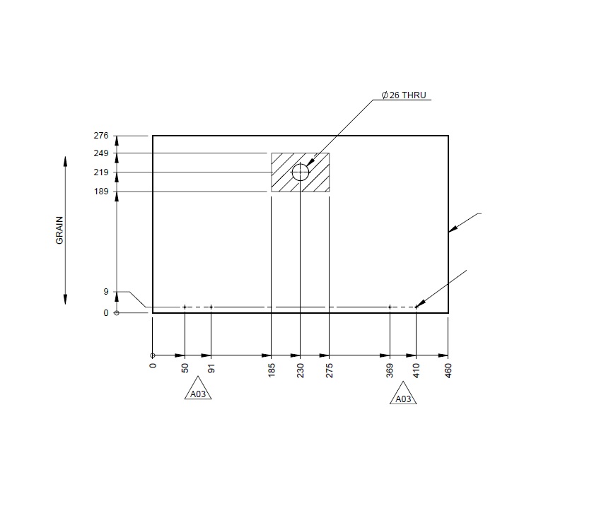 UN4 N/S Front Bunk End Door 460x276 mm