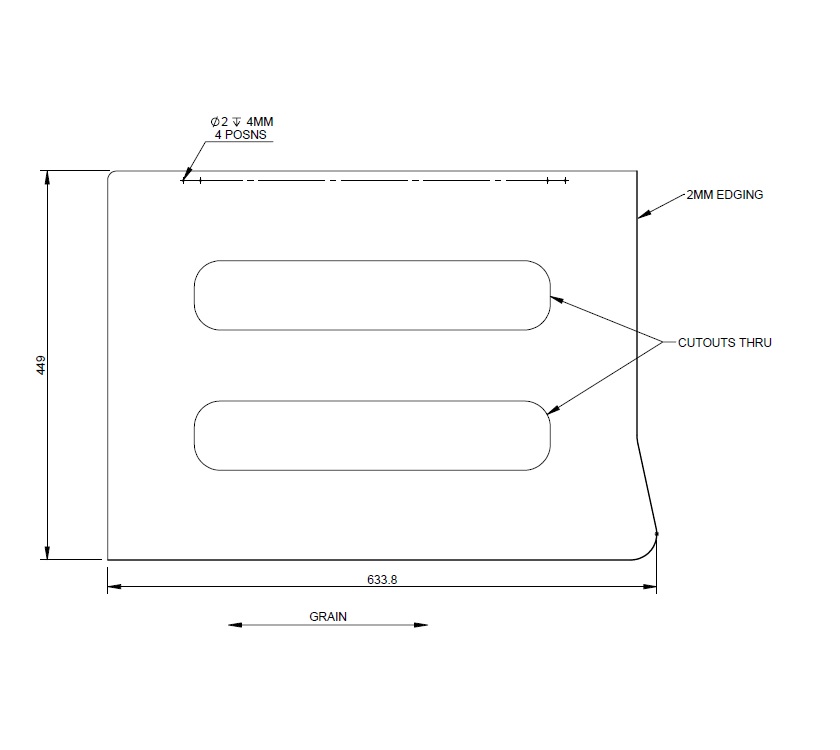 UN4 Segovia Madrid R/H Dinette Slat