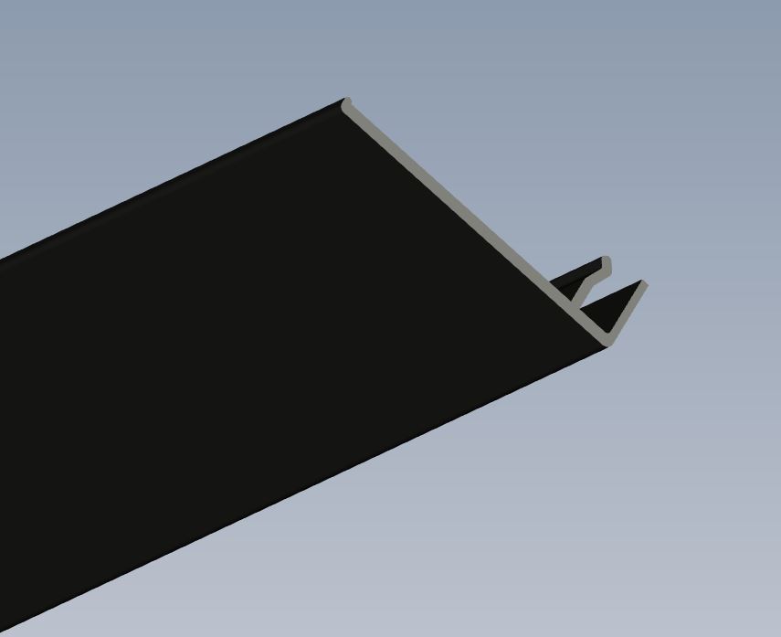 Read more about F-TRACK [KITCHEN SPLASHBACK] [BLACK] [1234mm] use 1491308 product image