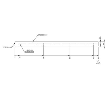 UN4 Valencia Bed Frame Fixing Panel