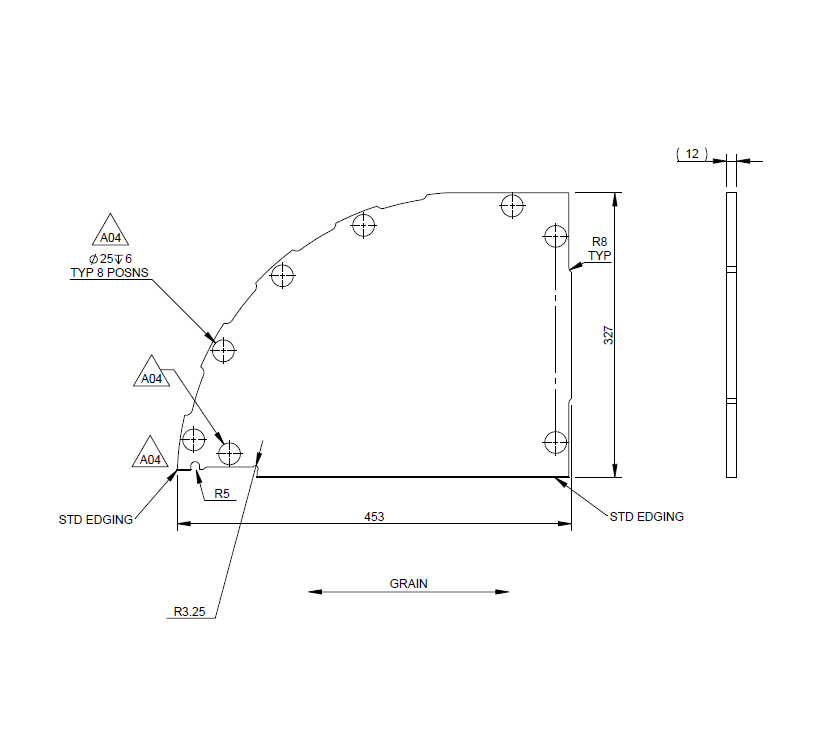 UN4 Cab Pam Rear Locker Middle Divider