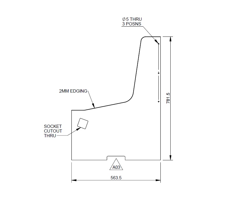 Read more about UN4 Madrid Dinette L/H End Panel product image