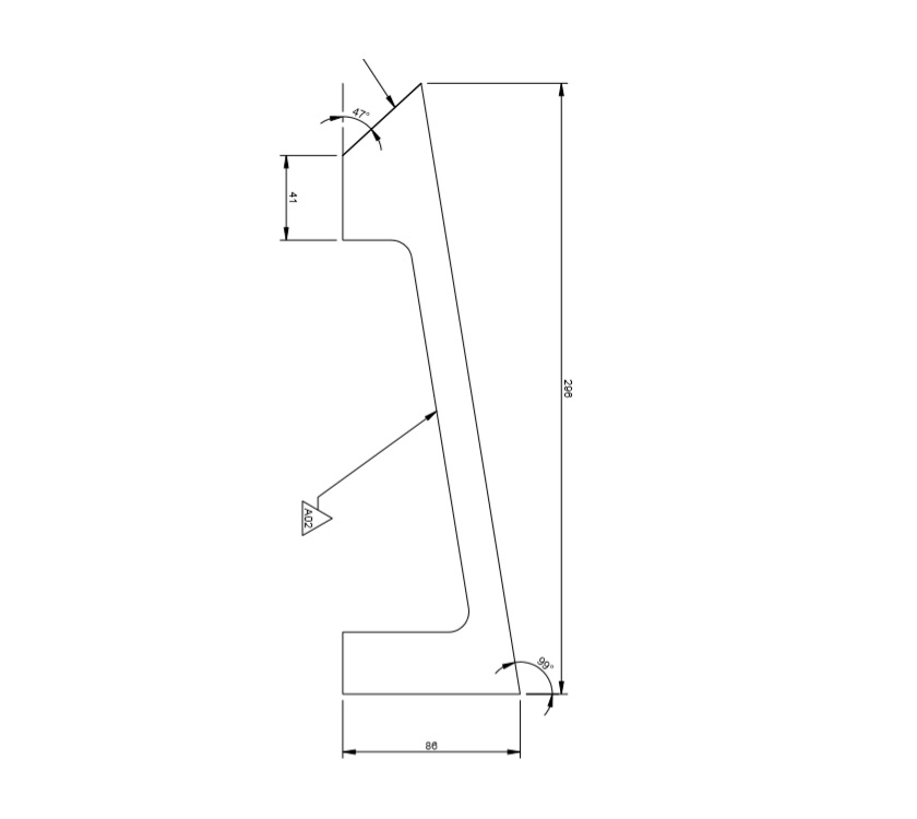 UN4 O/S Front Bunk Baffle Board Supports