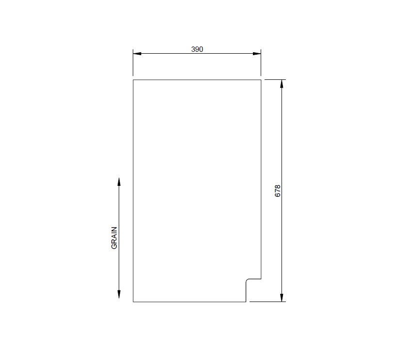 UN4 Segovia Sideboard R/H End Panel