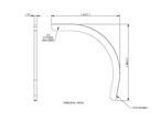 AE2 706 Drop Down Bed Curved Fallout Protector