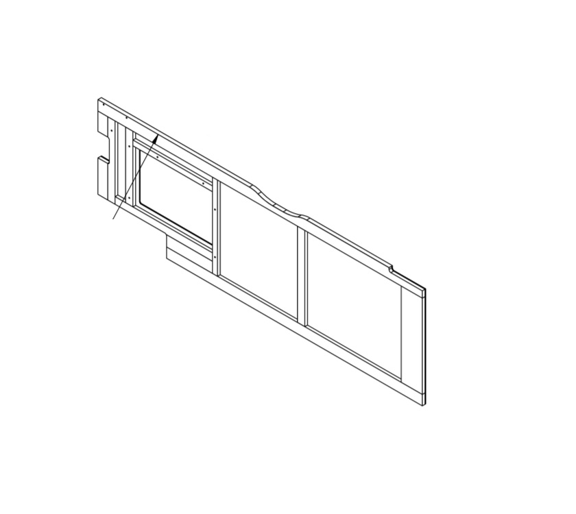 UN4 Island Bed R/H Side Panel