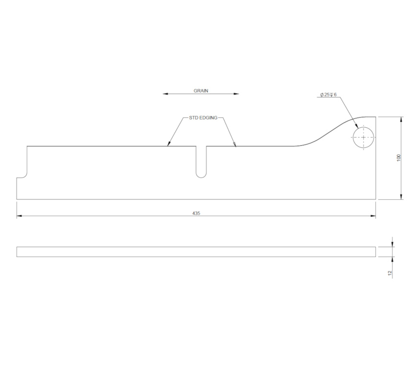 UN4 Island Bed Corner Vertical Support