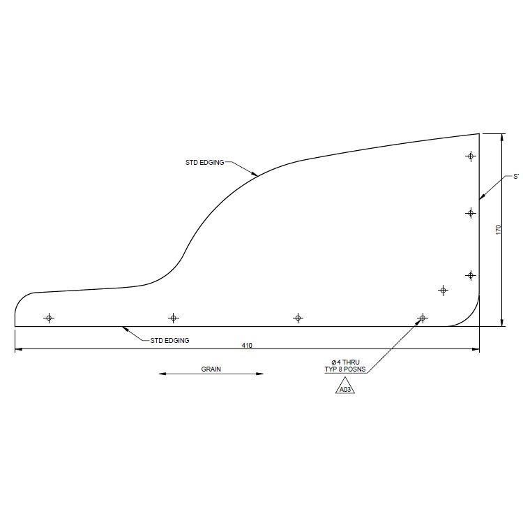 UN4 Island Bed Front Cheek Support