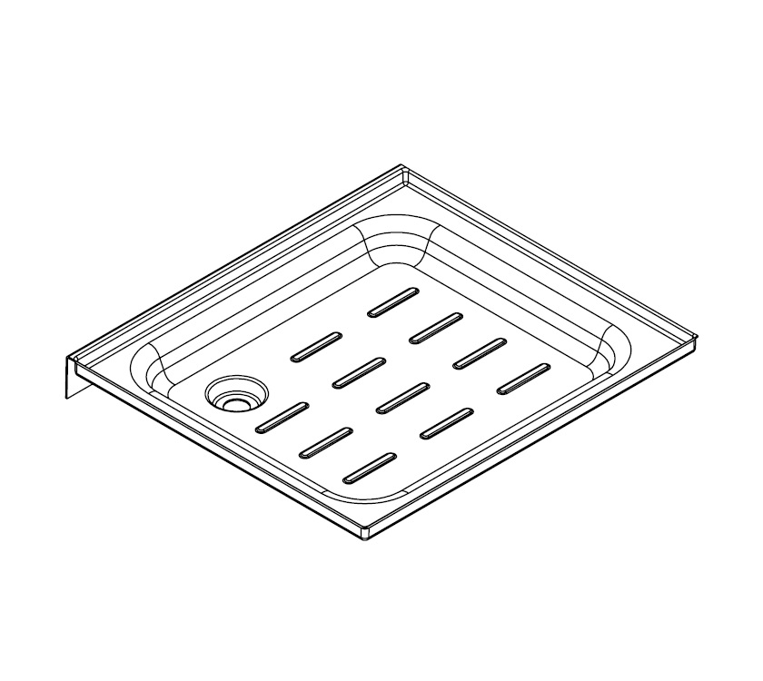 UN4 TC Shower Tray Grey (End)