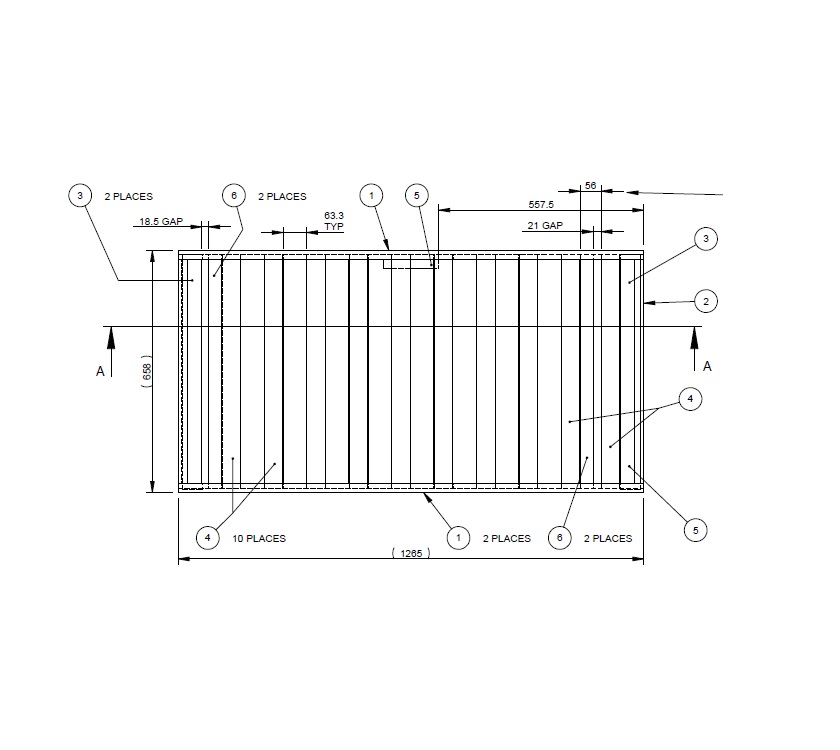 UN4 ISLAND LIFT UP BED FRAME FOR TABLE STORE