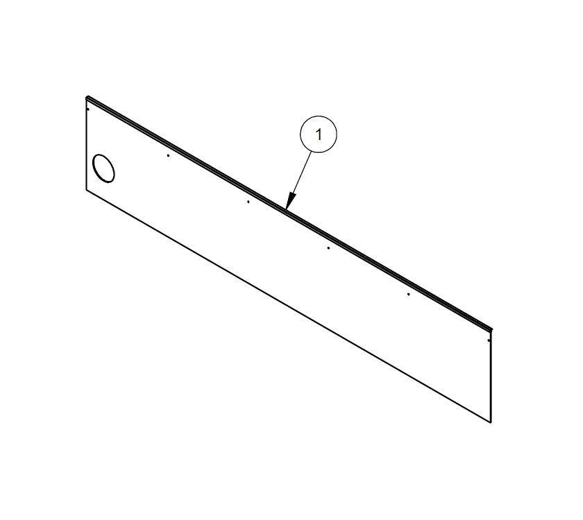 UN4 N/S Front Bunk Baffle Board