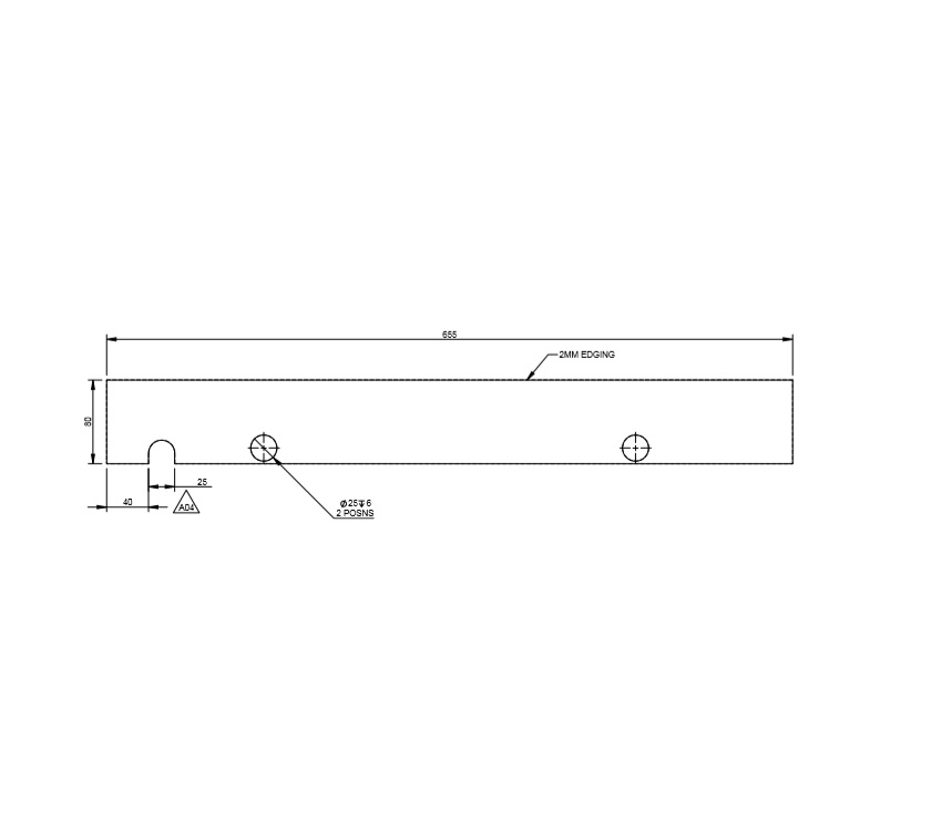 UN4 Front N/S Bunk Wet Locker Tray Tidy