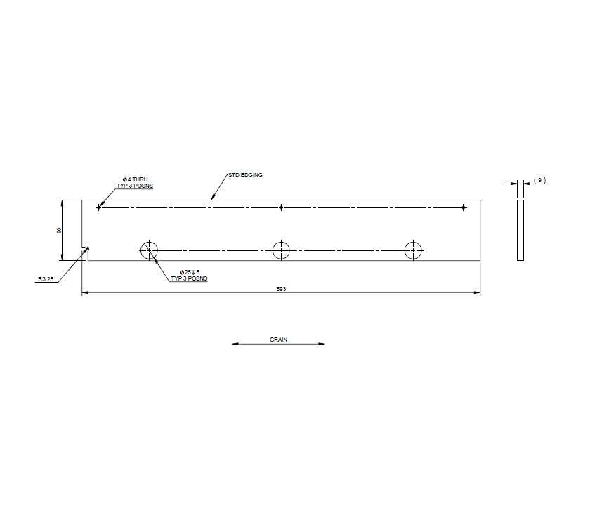 Read more about UN4 Cab Pam Fixed Bed Locker Wiring Cover Front product image