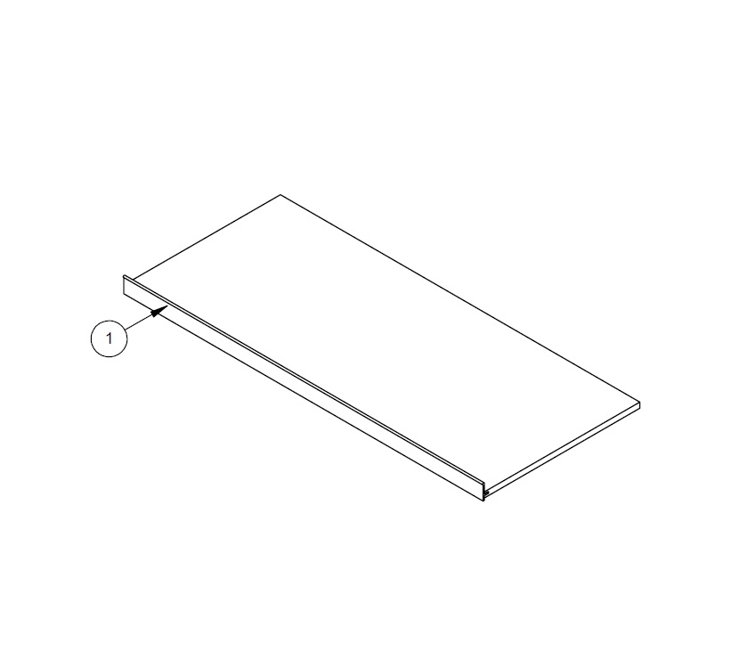 AH2 STD Front Locker Shelf