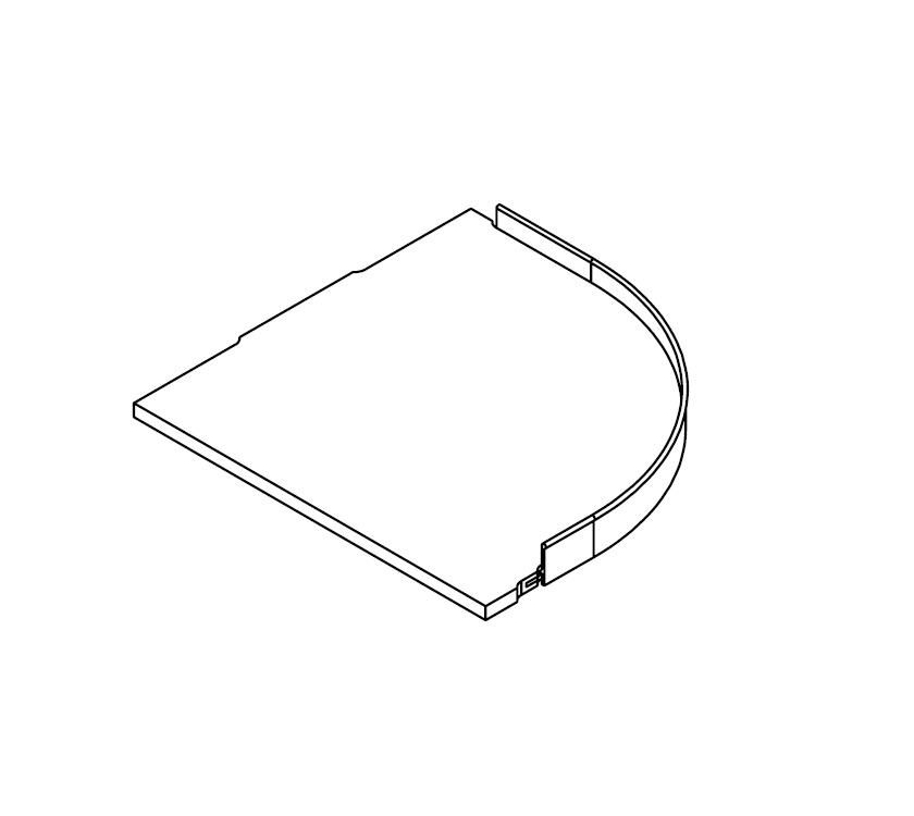 UN4 Washroom Vanity Cupboard Shelf