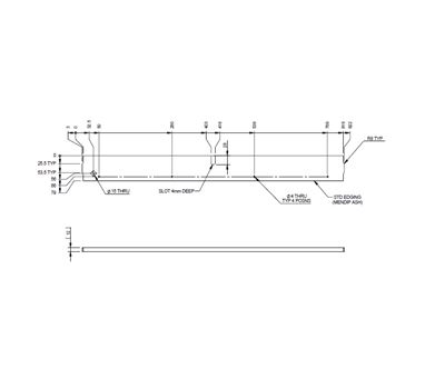 AH2 75-2 75-4 Fixed Bed Locker Rear Header