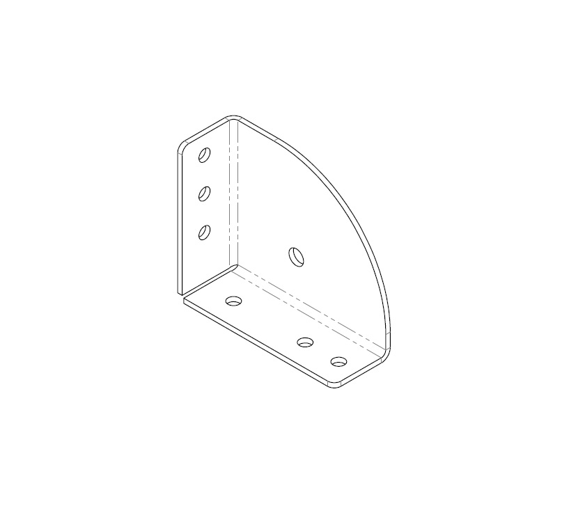 AH2 79-4 REAR BED LINKAGE MTG BRACKET R/H