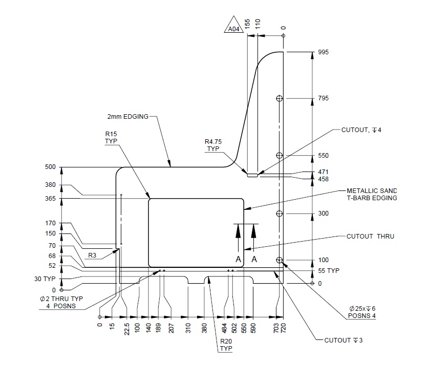 Autograph II 79-4 79-4T N/S Seat L/H Cheek