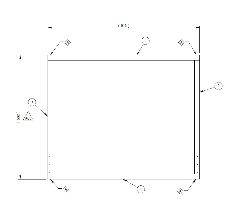 AH2 79-4 O/S Seat Base Inner Frame