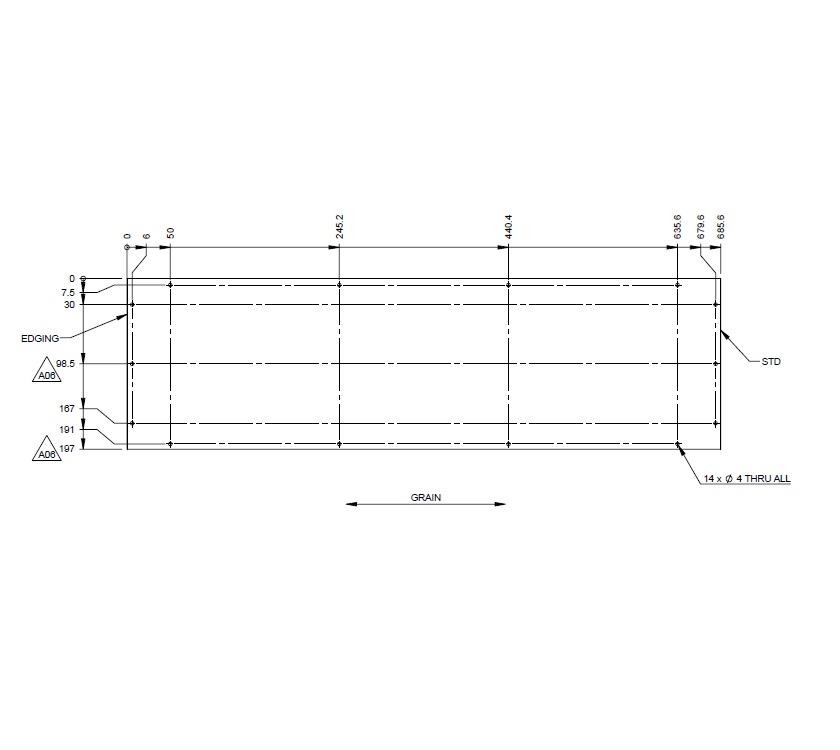 Autograph II Kitchen Cutlery Drawer Base