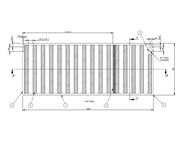 AH2 79-4T N/S Timber Bed Frame Slat Assembly
