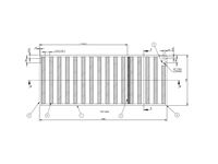 AH2 79-4T N/S Timber Bed Frame Slat Assembly
