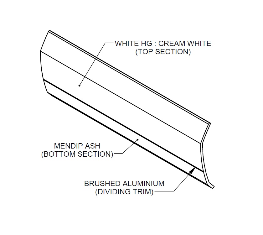 AH2 Top Locker Door 1253 mm