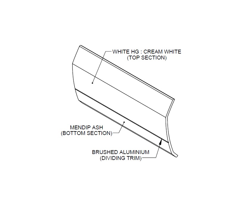 AH2 752/PA 754/PA Fixed Bed Locker Rear Door 819mm