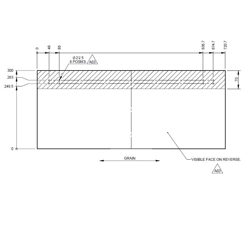 Read more about AH2 79-4T Rear Top Locker Door 720x300mm (A03) product image