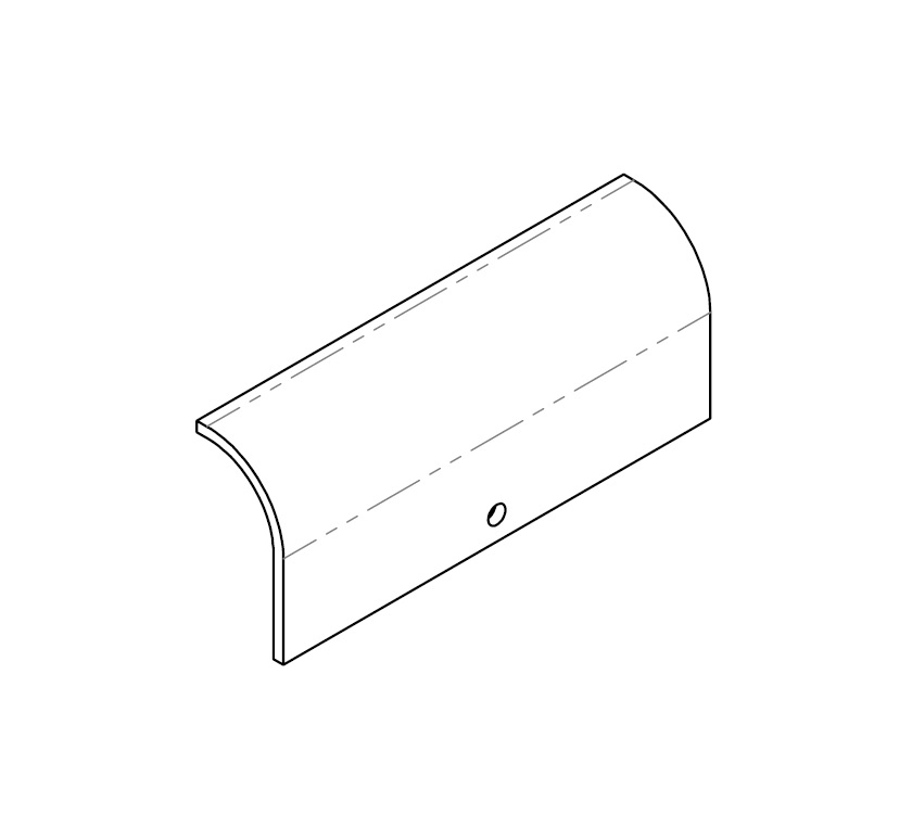 AH2 79-4T Bedroom Centre Formed Drawer Front (A02)