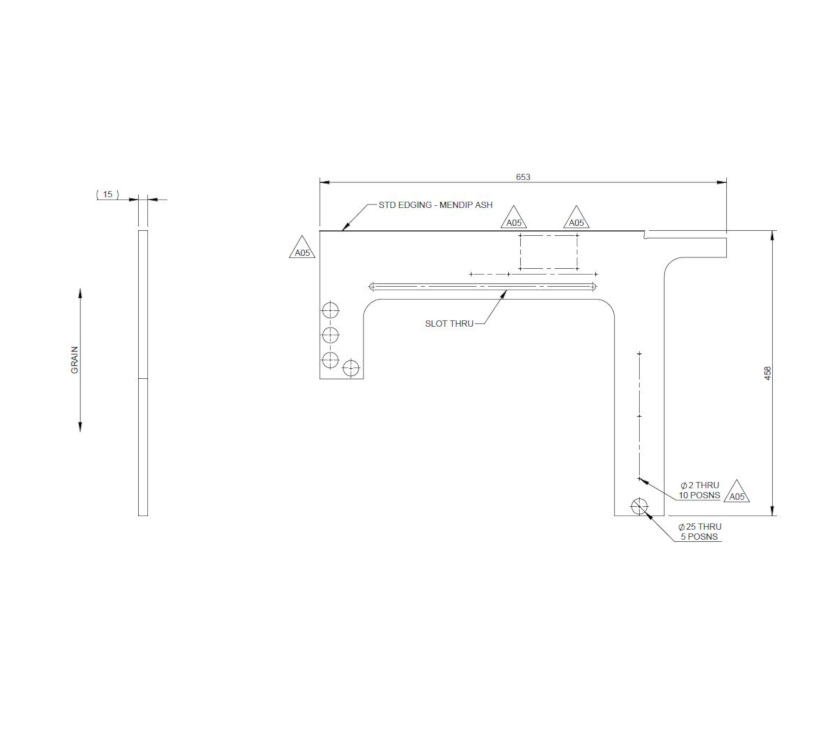 AH2 752 Front Bunk Inner Side Cheek
