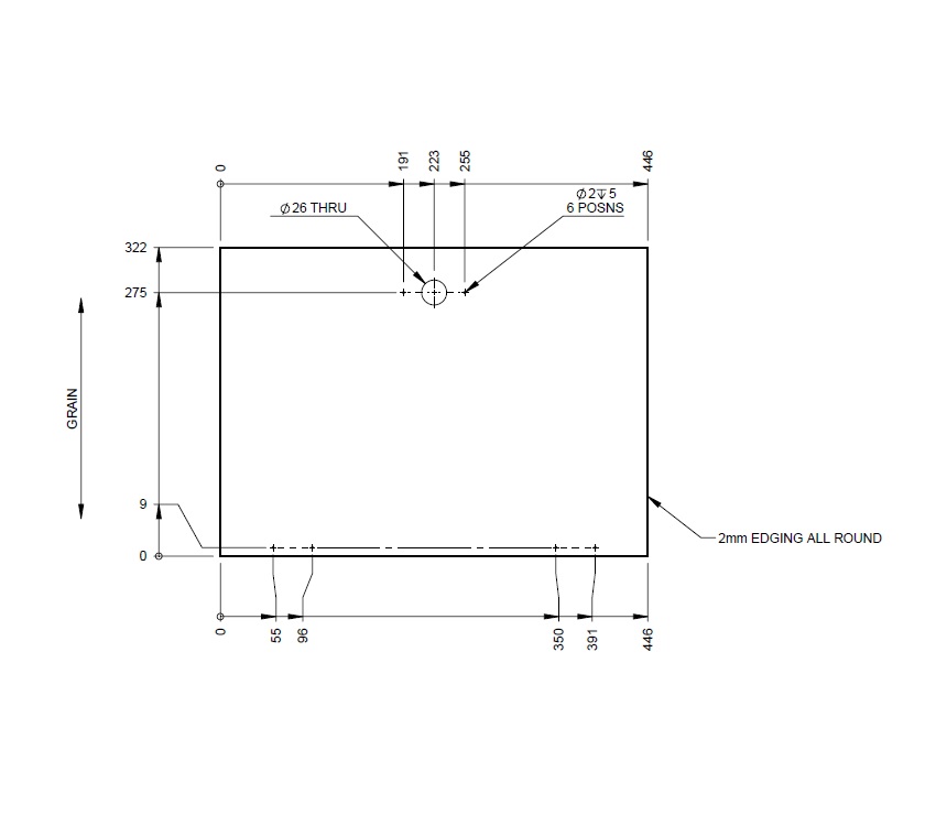 Read more about AH2 N/S Seat Shoe Locker Door 446x322x15mm (A05) product image