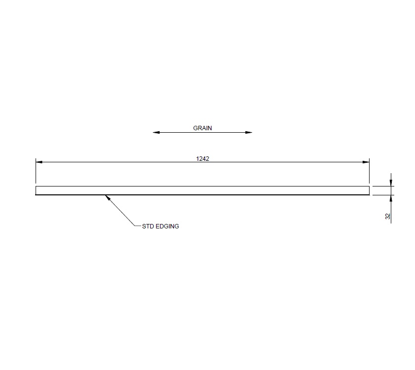 UN3 Pam Cab Rear Robe Face Panel Upright Part A