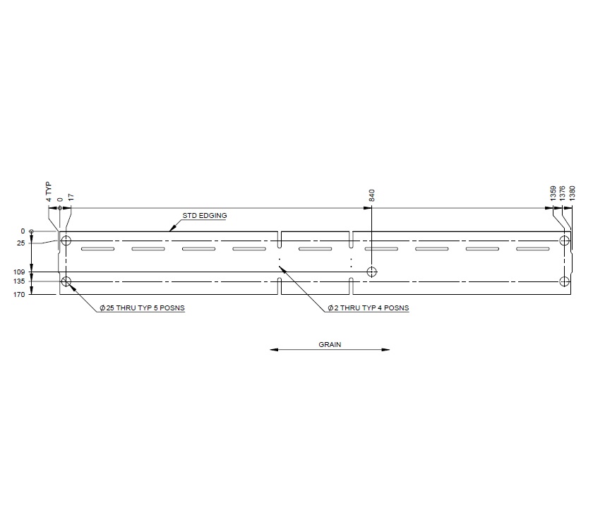 Uni III Cabrera Pamplona Rear Locker Back Panel