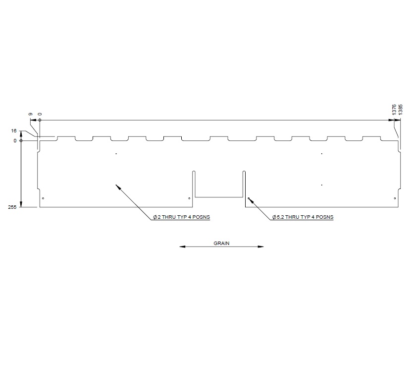 Unicorn III Cabrera Pamplona Rear Locker Shelf