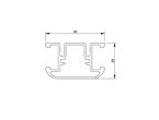 STD ISLAND BED FRONT TOP FRAME 987mm