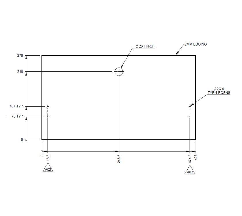 AE2 66-2 Sideboard Drawer Front