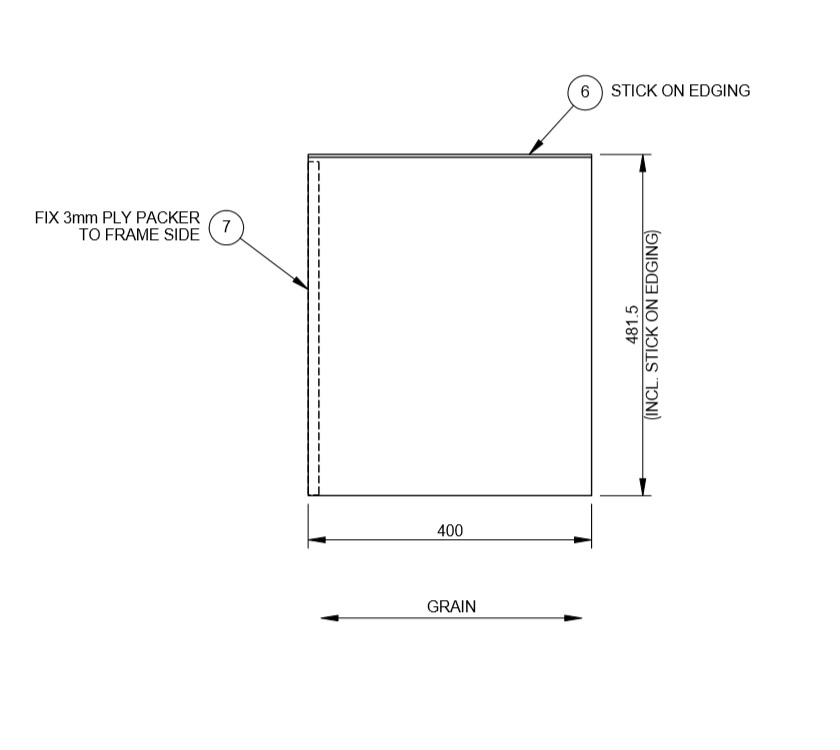 PS6 UN4 Sliding Island Bed L/H Angled Panel