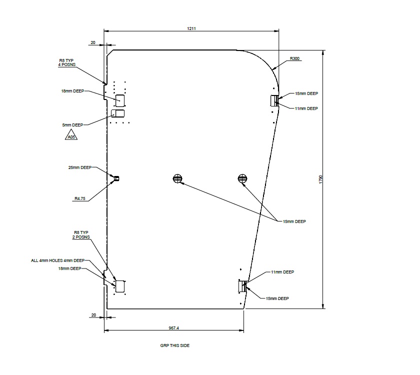 AE2 70-6 Drop Down Bed Base