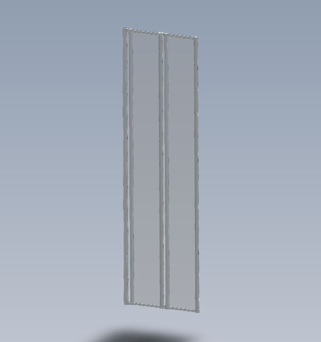 Bi-Fold Shower Door 1750x485mm