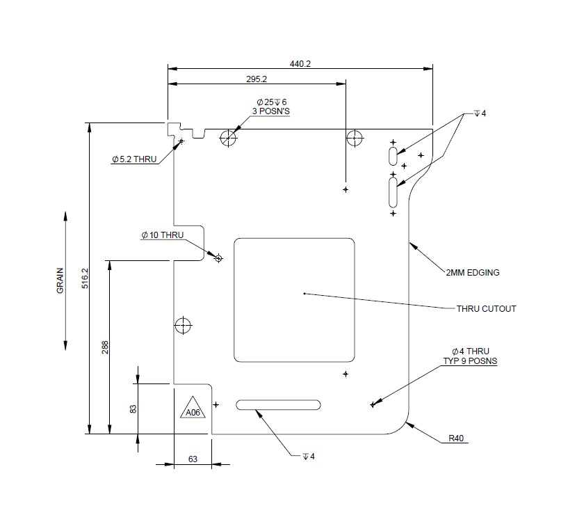 Read more about UN4 Microwave R/H Cheek Panel (not Seville) product image