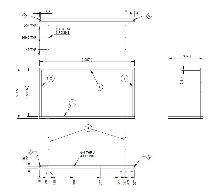 Read more about AE2 STD N/S Front Bunk Slide Frame Base product image