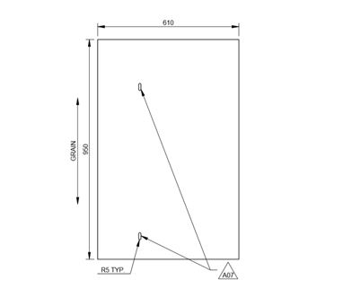 AE2 74-2 & 74-4 R/H Kitchen End Panel